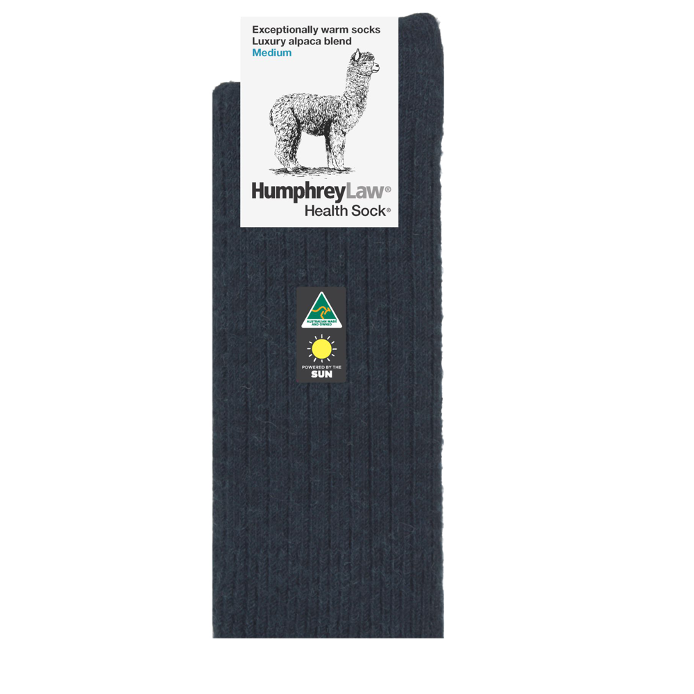 Humphrey Law - Alpaca Health Sock - Charcoal