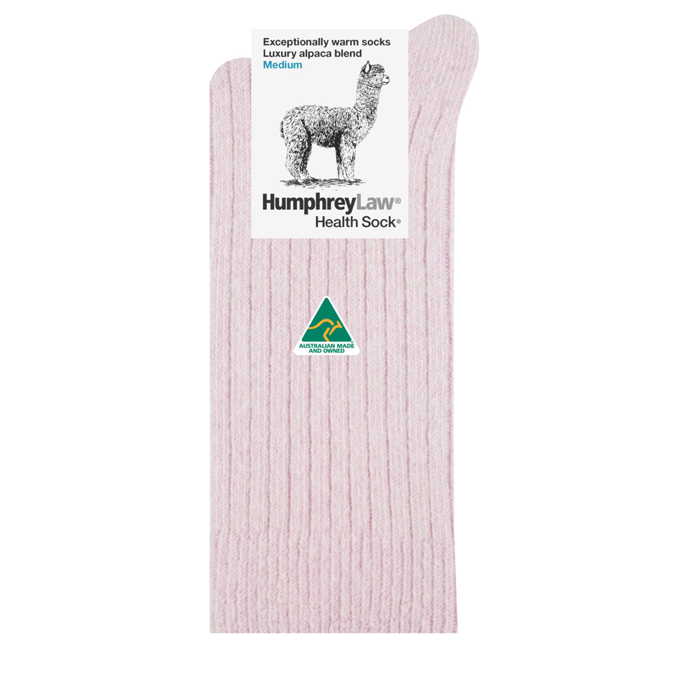 Humphrey Law - Alpaca Health Sock - Pink