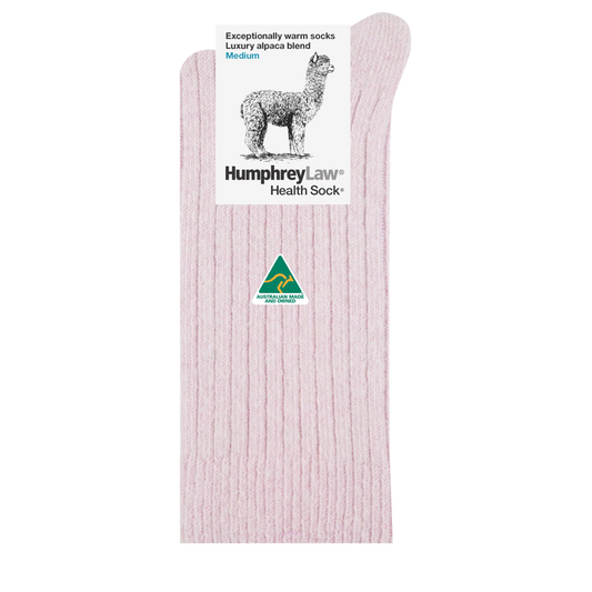Humphrey Law - Alpaca Health Sock - Pink