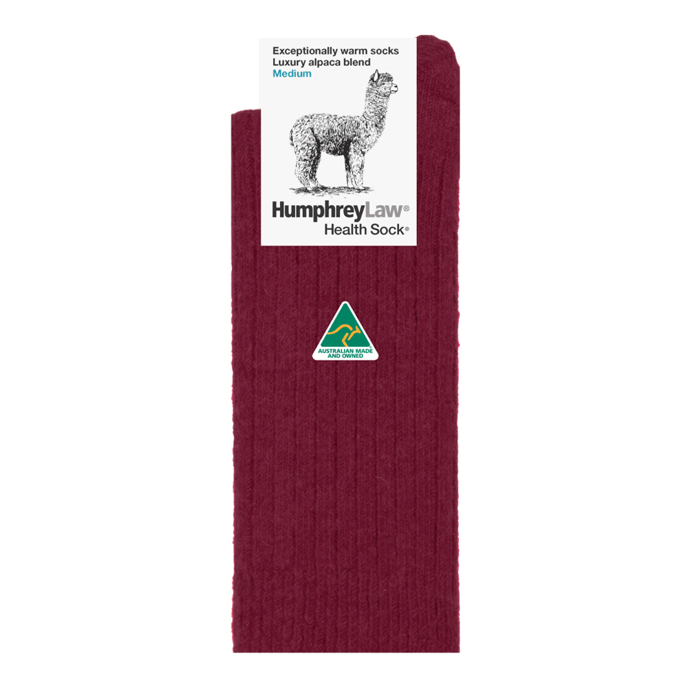 Humphrey Law - Alpaca Health Sock - Berry