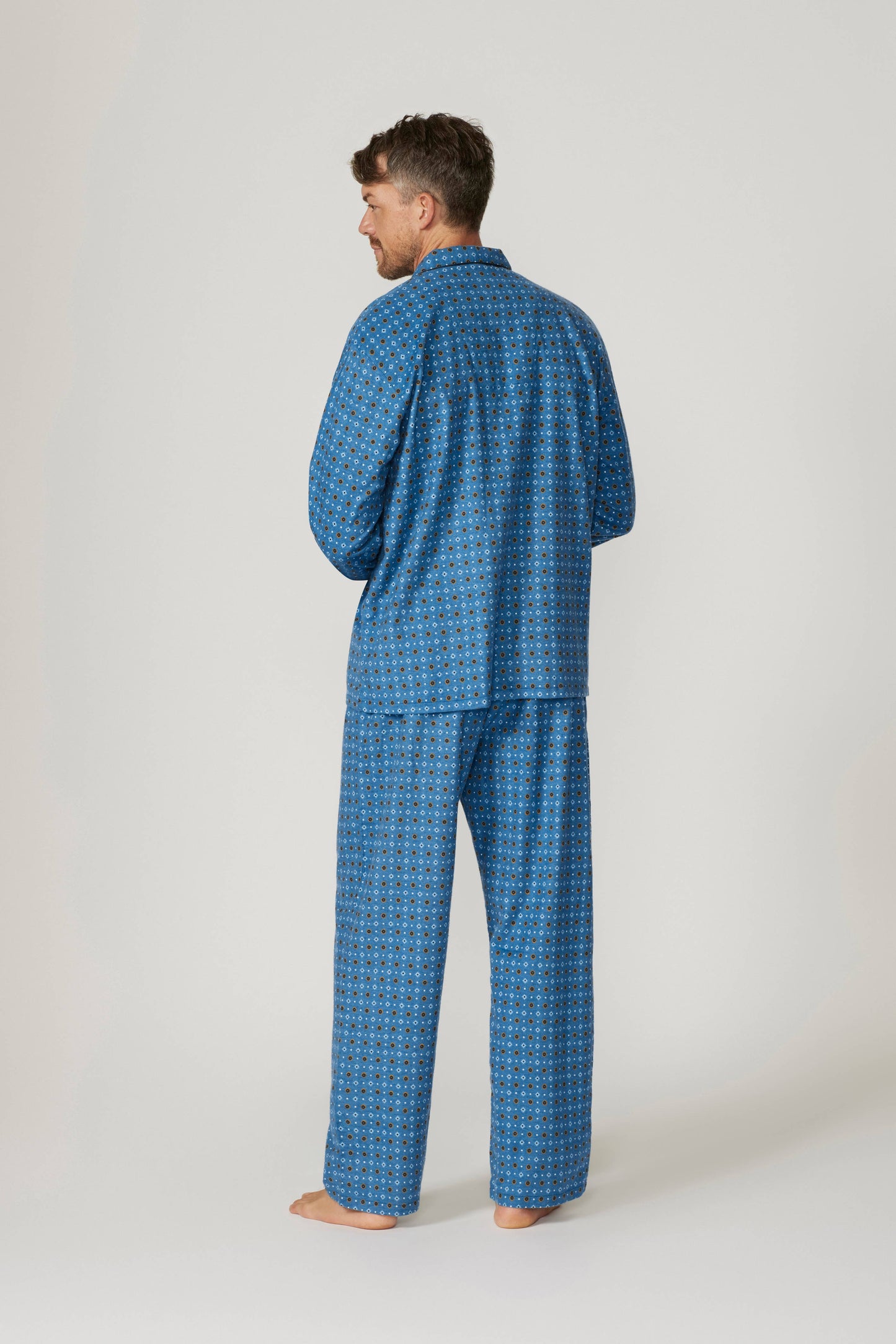 Contare - Men’s Flannelette Long Sleeve Pyjama Set - Graphic