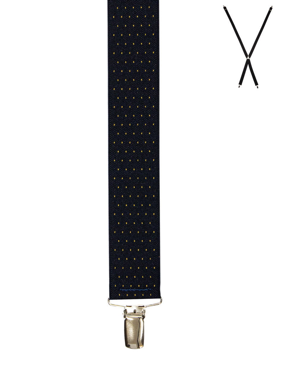 Buckle Australia - Braces - Navy with Gold Spots
