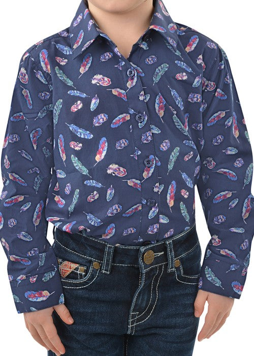 Pure Western - Girls Harlene Long Sleeve Shirt - Multi