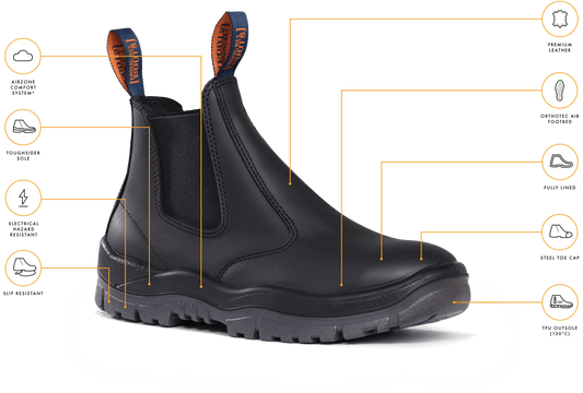 Mongrel Boots Premium Elastic Sided Boot -  Black Oil