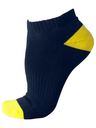Bisley - Mens Ankle Work Sock - Navy & Yellow - 3 pack