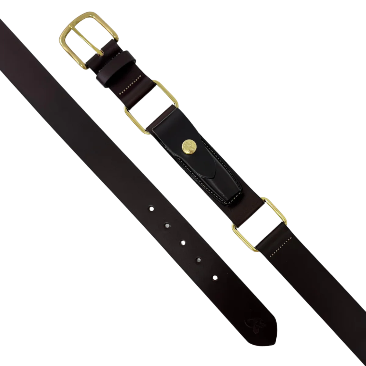 Boss Cocky - Leather Belt -Station Belt Pouch with Press Clip