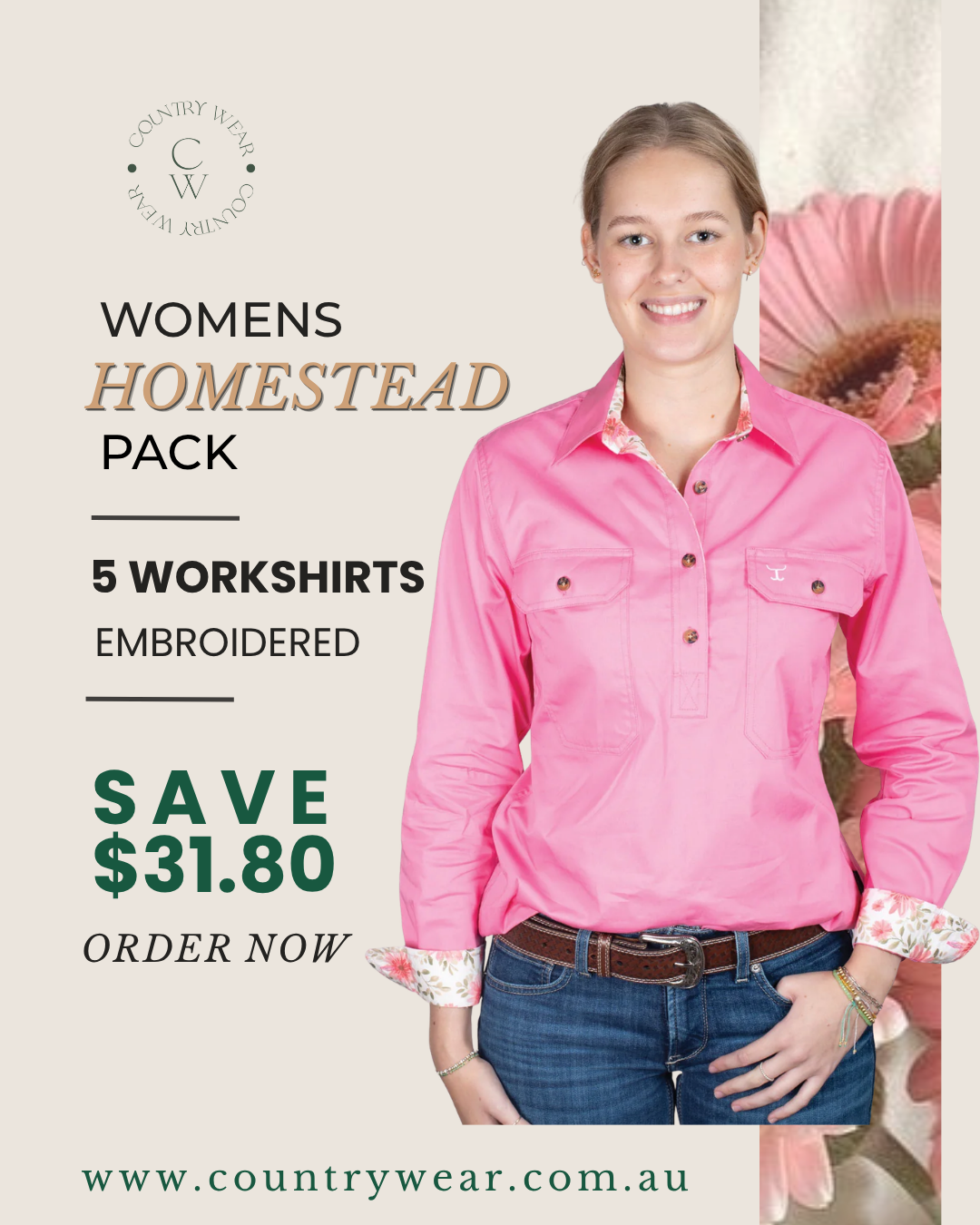 EMBROIDERED PACK - WOMENS HOMESTEAD