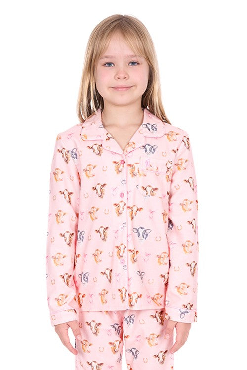 Thomas Cook - Girls Chloe Long Sleeve Pyjamas - Pink