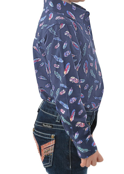 Pure Western - Girls Harlene Long Sleeve Shirt - Multi