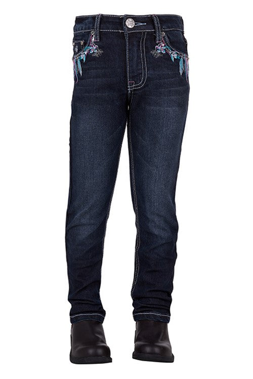 Pure Western - Girls Madison Slim Leg Jean - Midnight