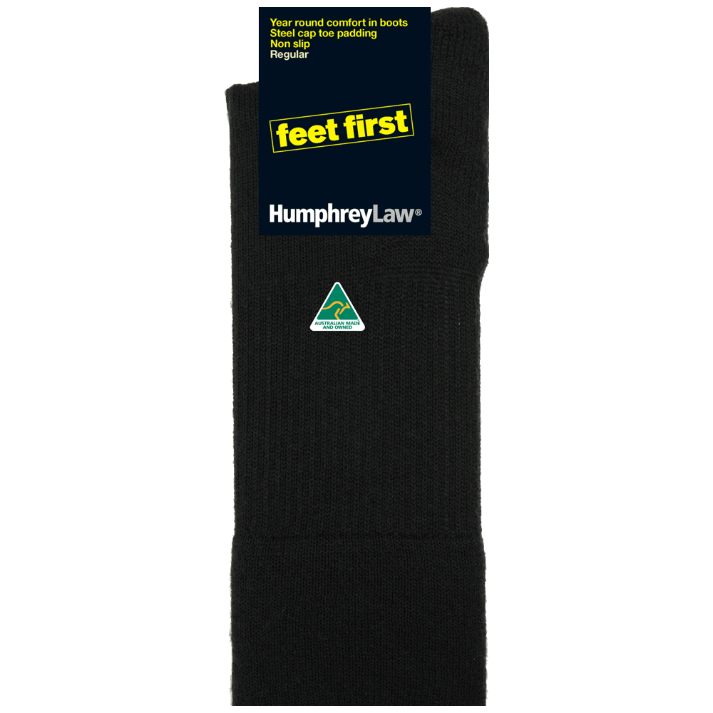 Humphrey Law - Feet First Work Sock Style - Black