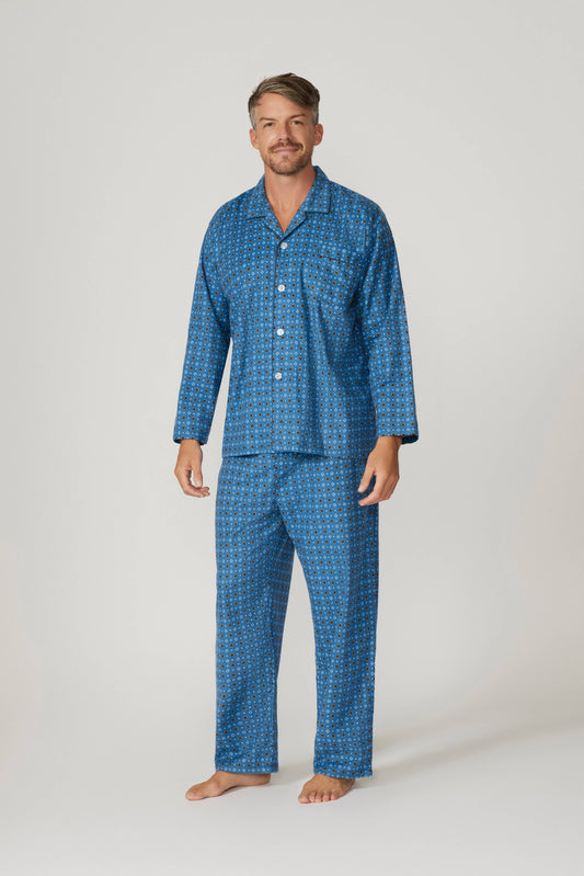Contare - Men’s Flannelette Long Sleeve Pyjama Set - Graphic