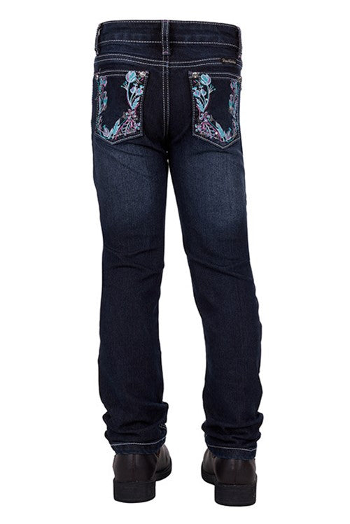 Pure Western - Girls Madison Slim Leg Jean - Midnight