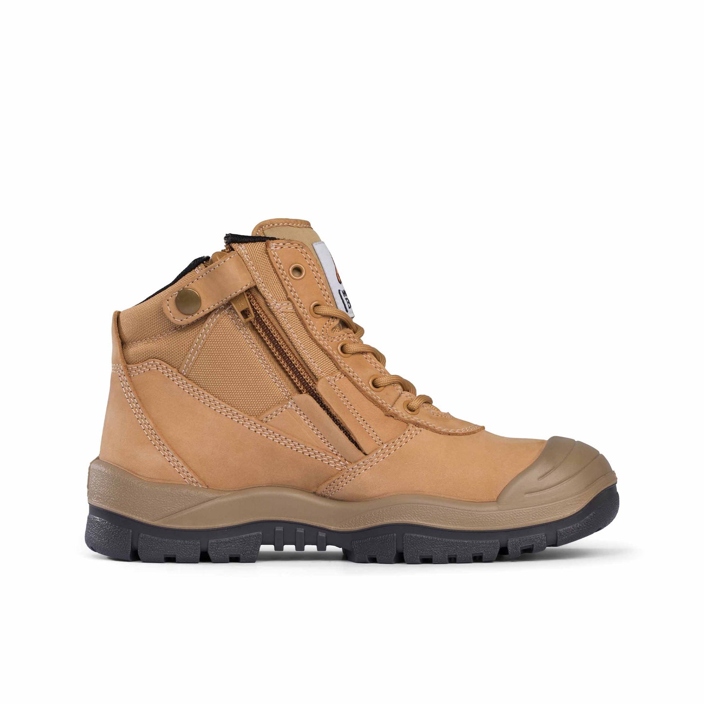 Mongrel - Zipper Side Work Boot - Wheat - Safety