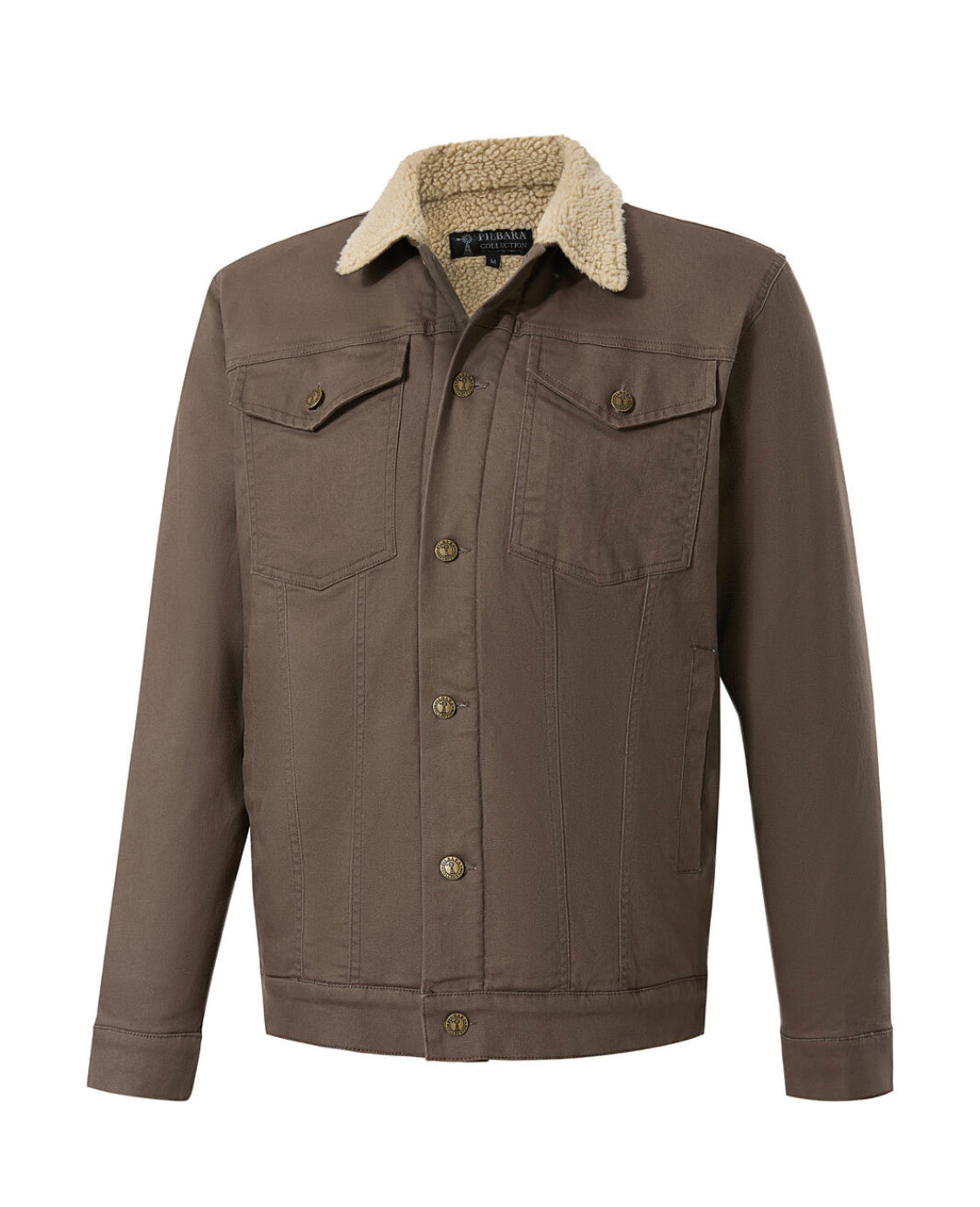 Pilbara - Womens Sherpa Lined Jacket - Vintage Grey