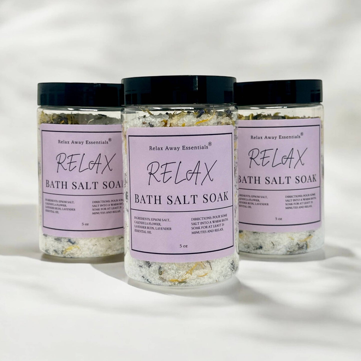 Relax Away Essentials - Bath Salt Soak - Spa Soak - Restore