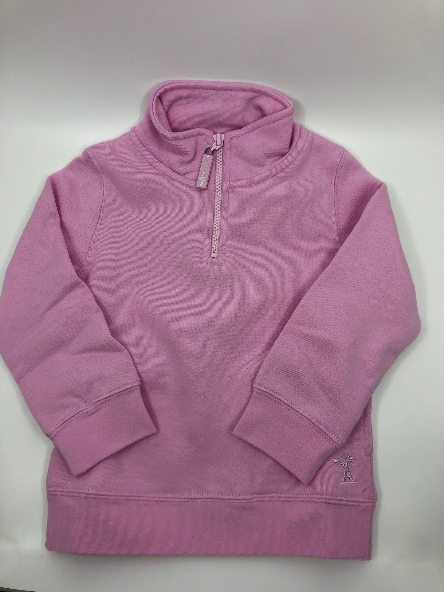 Pilbara - Children's Zipper C/F Fleece Pullover - Pink