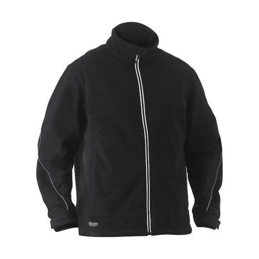 Bonded Micro Fleece Jacket - Black