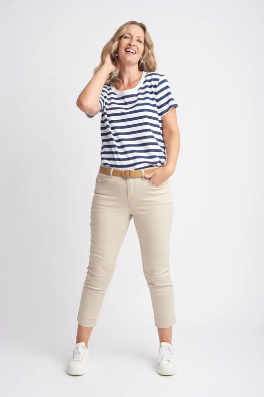 Goondiwindi Cotton - Capri Pant - Natural