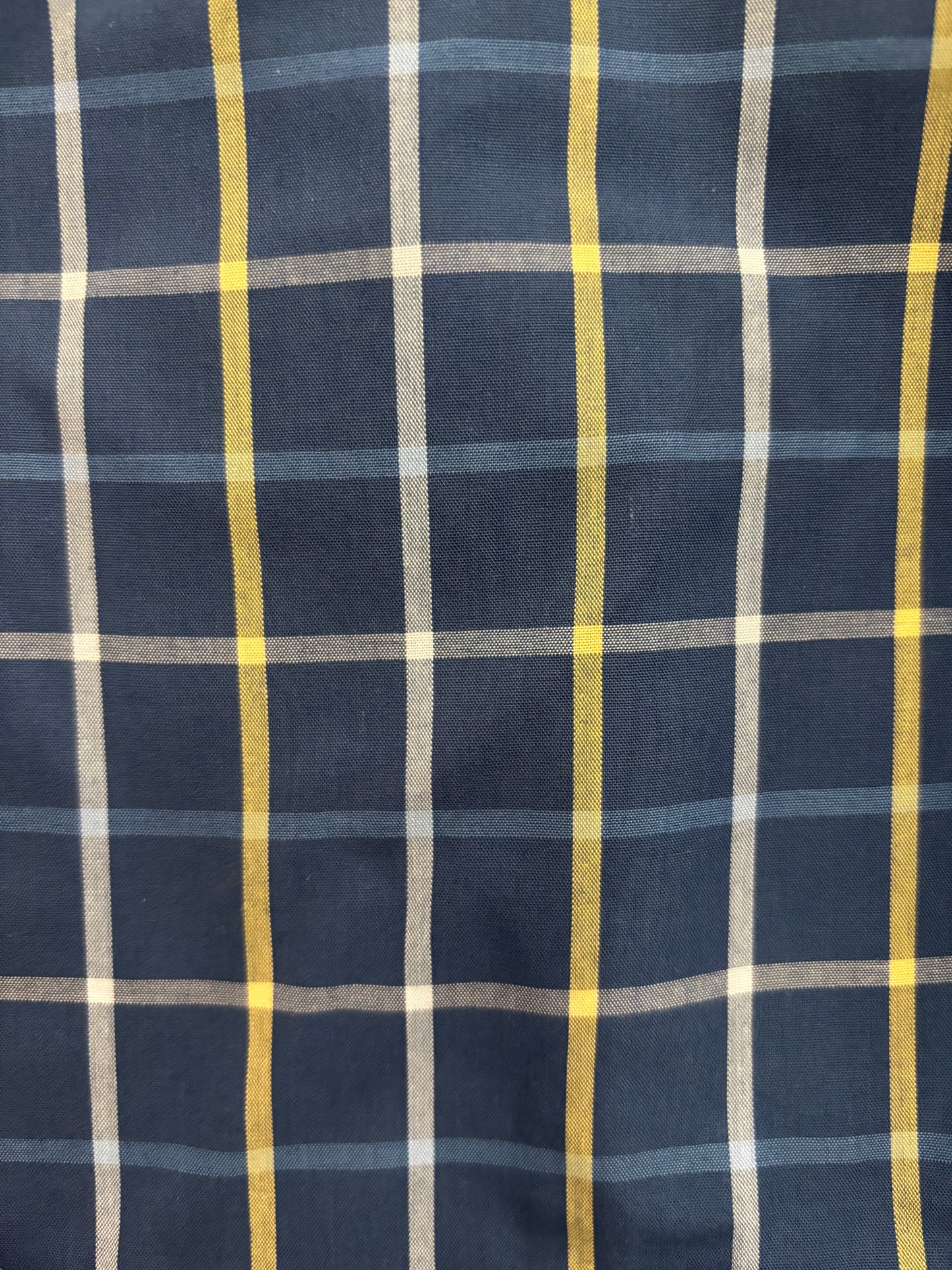 Bisley - Casual Long Sleeve Shirt - Navy/Yellow/White Check