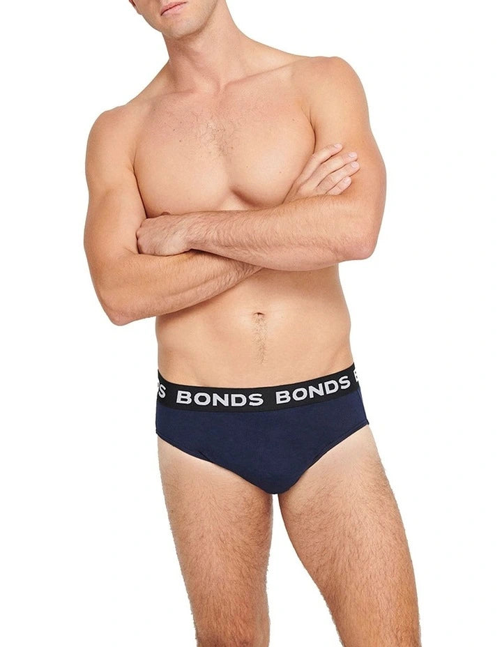 Bonds - Mens Elastic Waist Brief - 5 pack