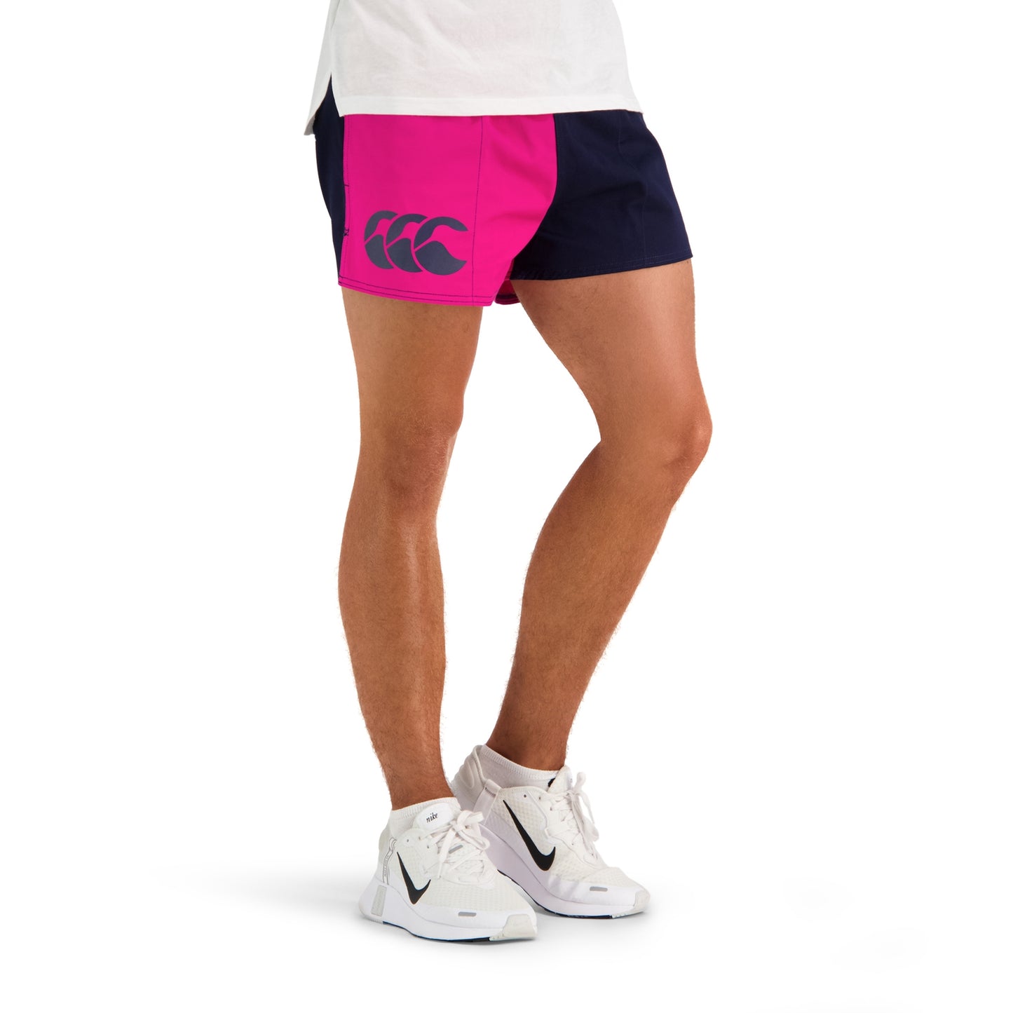 Canterbury - Mens Cotton Harlequin Short - Pink/Navy