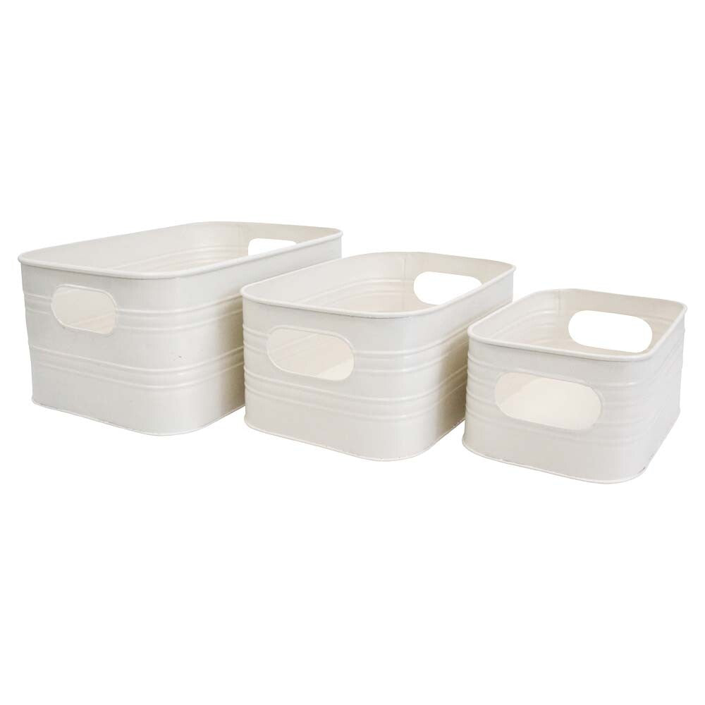 Lavida - Utility Box Set of 3 - Ivory
