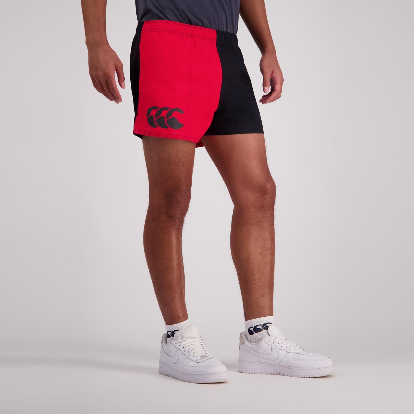 Canterbury - Mens Cotton Harlequin Short - Red/Black