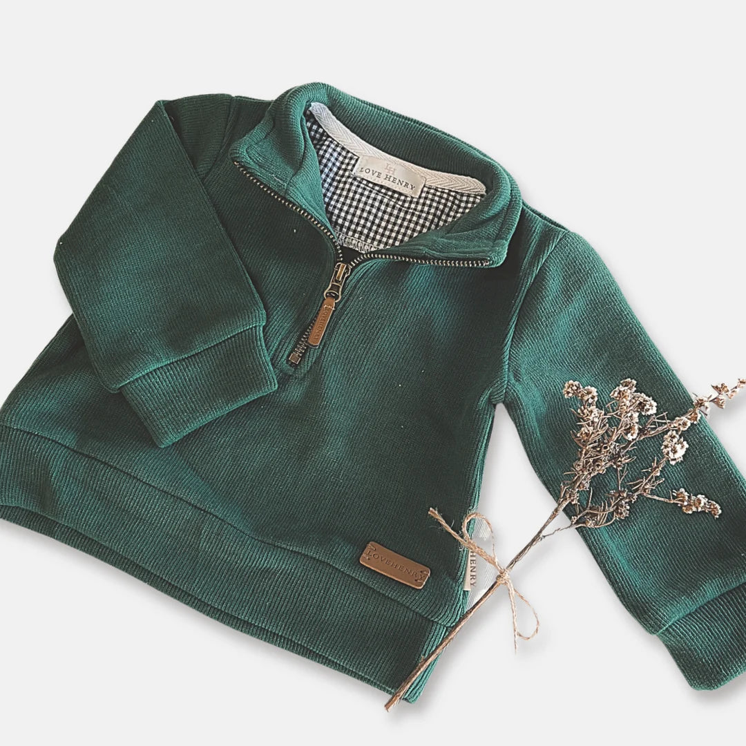 Love Henry - Baby Boys Harry Jumper - Green