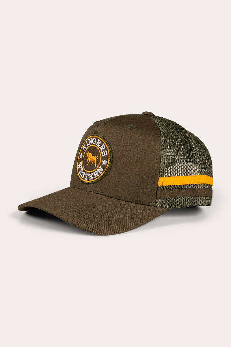 Ringers Western - McCoy Trucker Cap - Army/Orange