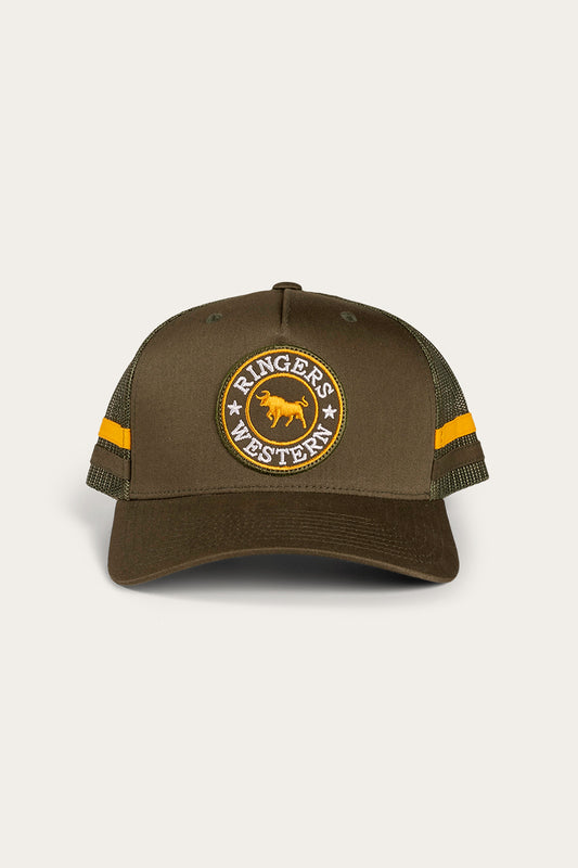 Ringers Western - McCoy Trucker Cap - Army/Orange