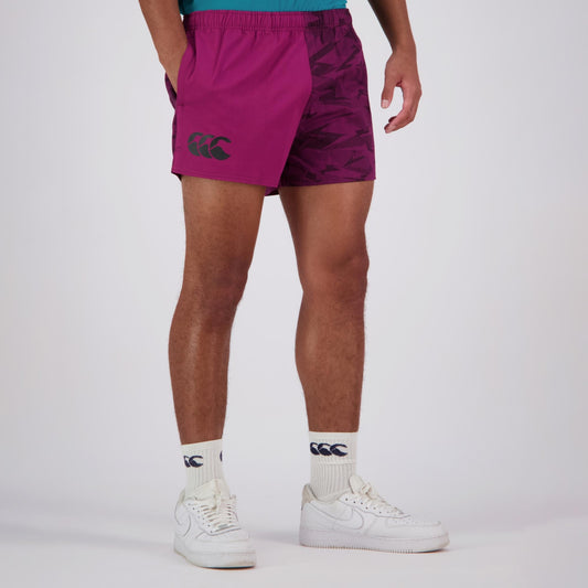 Canterbury - Mens Rugger Drill Short - Camo Harlequin Short Maroon