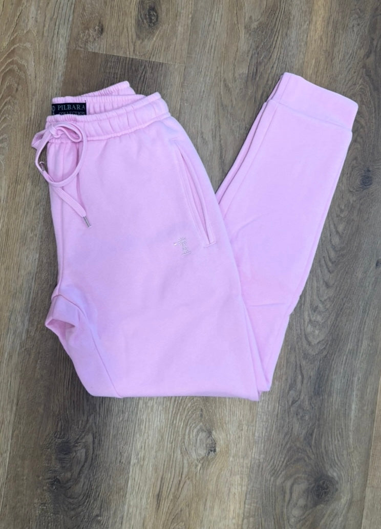 Pilbara - Unisex Modern Fit Fleece Track Pant - Pink