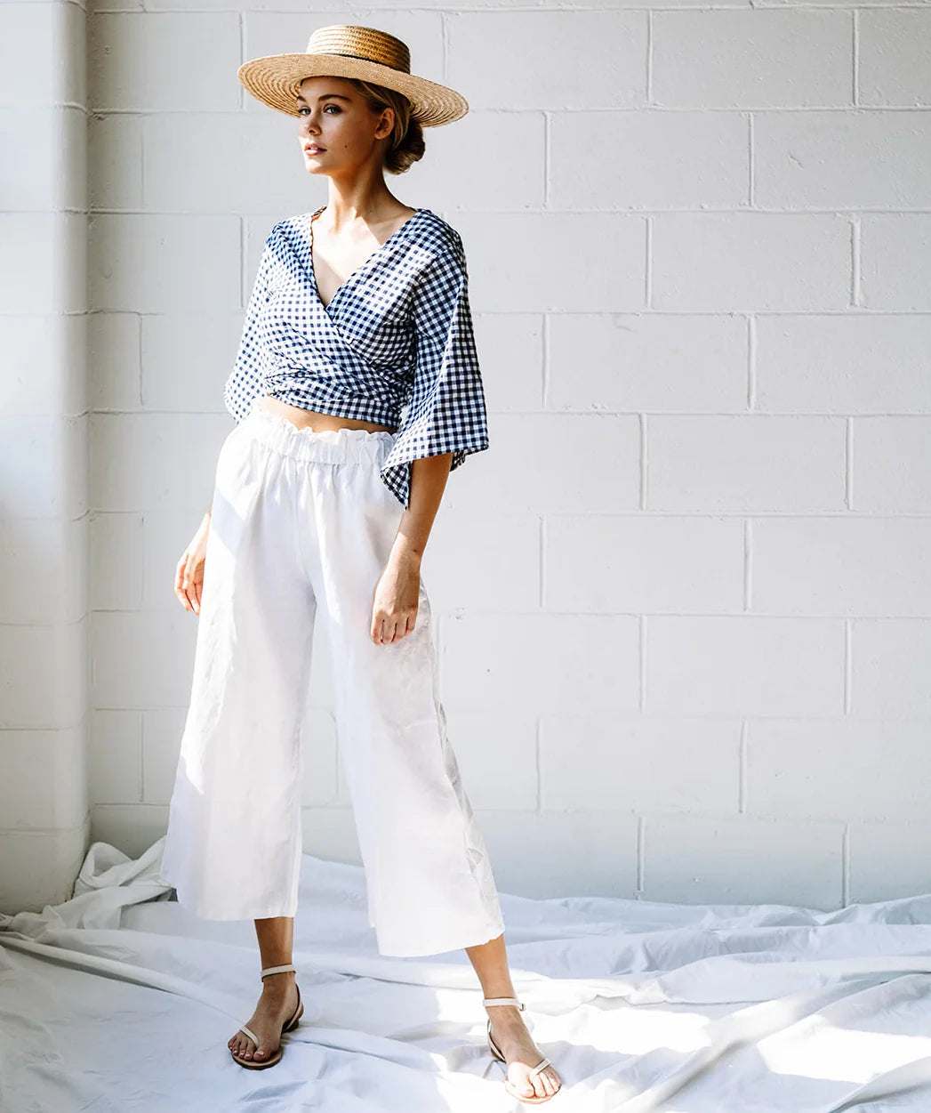 LJC - Puglia Pants - White Linen