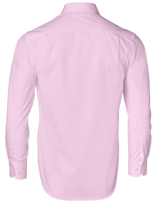 Benchmark - Mens Open Front Dress Shirt - Barkley - Pink Stripe