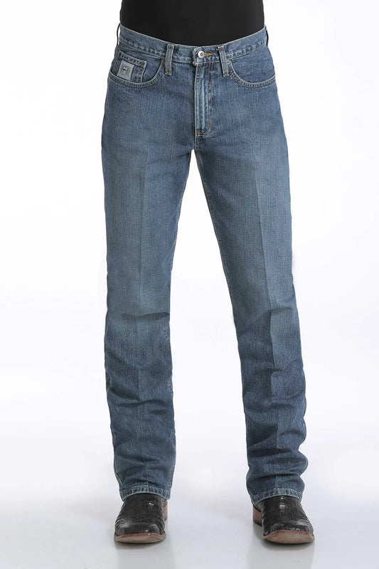 Cinch - Mens Silver Label (Slim) Jeans MB98034001 Medium Stonewash