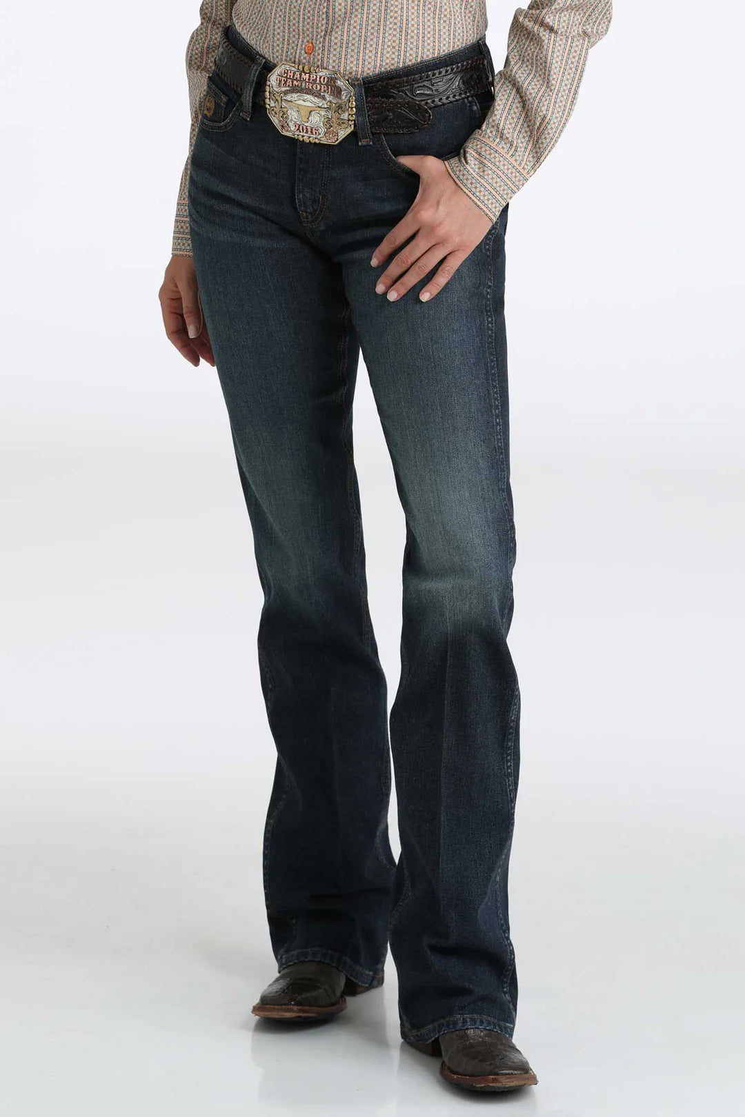 Cinch - Womens Classic Bootcut - Dark Wash - MJ84654071