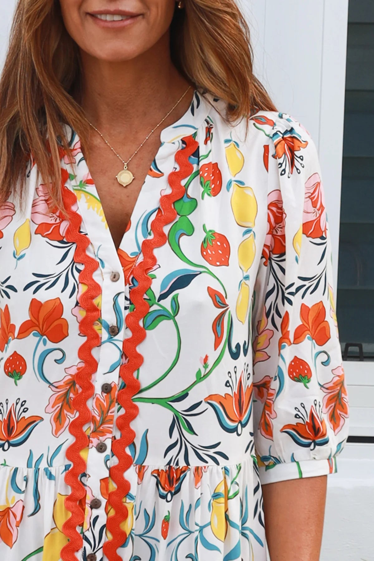 Dreamcatcher - Chiara 3/4 Sleeves Mini Dress