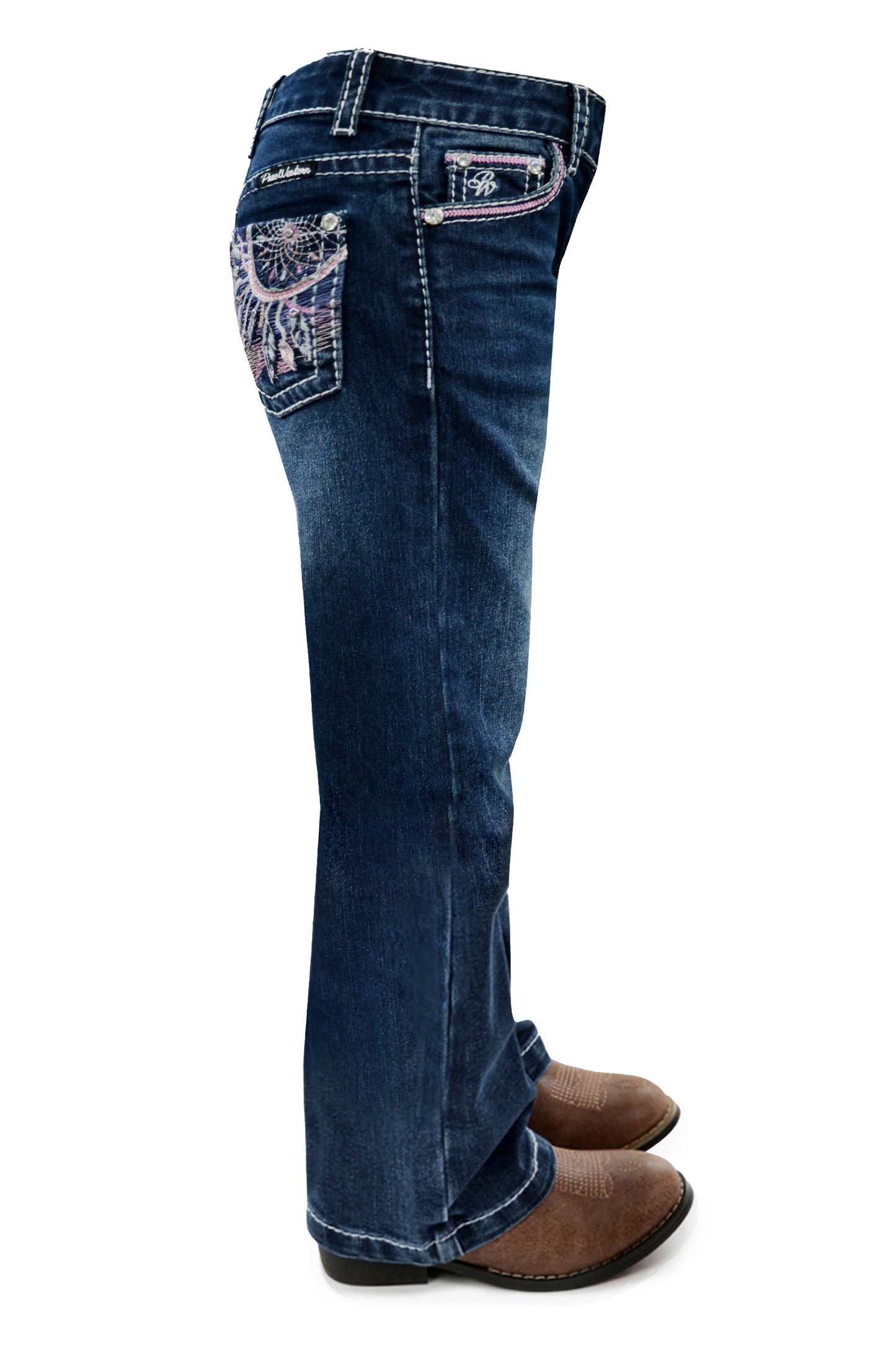 Pure Western - Girls Willa Boot Cut Jean - Evening Sky