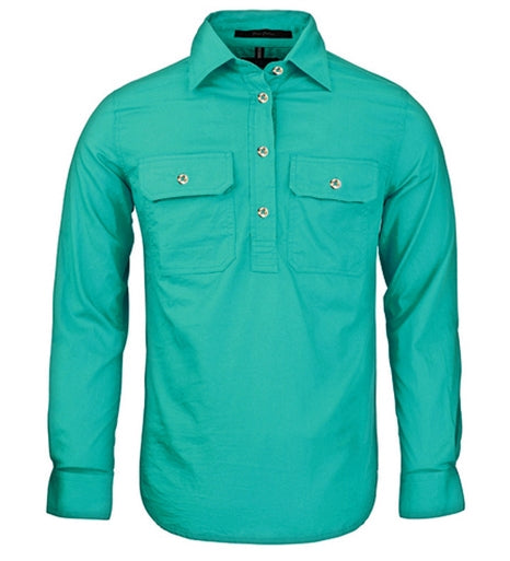 Pilbara - Ladies Closed Front Work Shirt - Jade