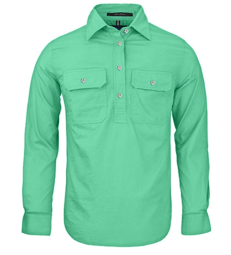 Pilbara - Womens Closed Front Work Shirt - Mint