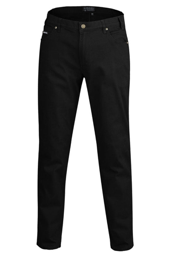 Pilbara - Mens Cotton Stretch Jean - Black