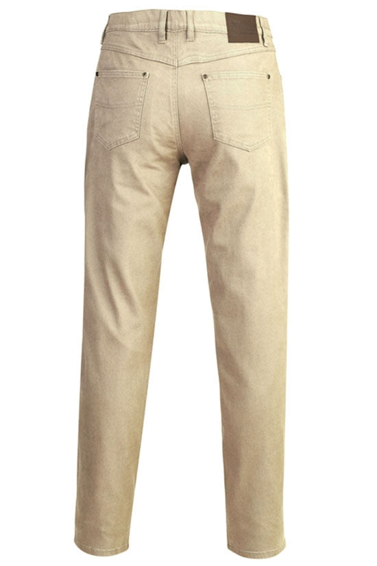 Pilbara - Mens Cotton Stretch Jean - Wheat