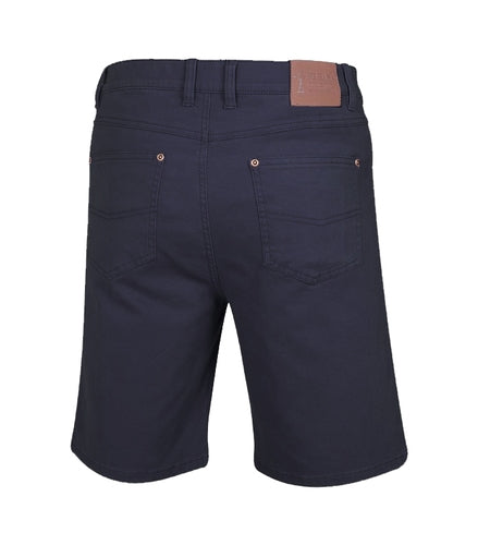 Mens Pilbara Cotton Stretch Jean Short - Ink Navy