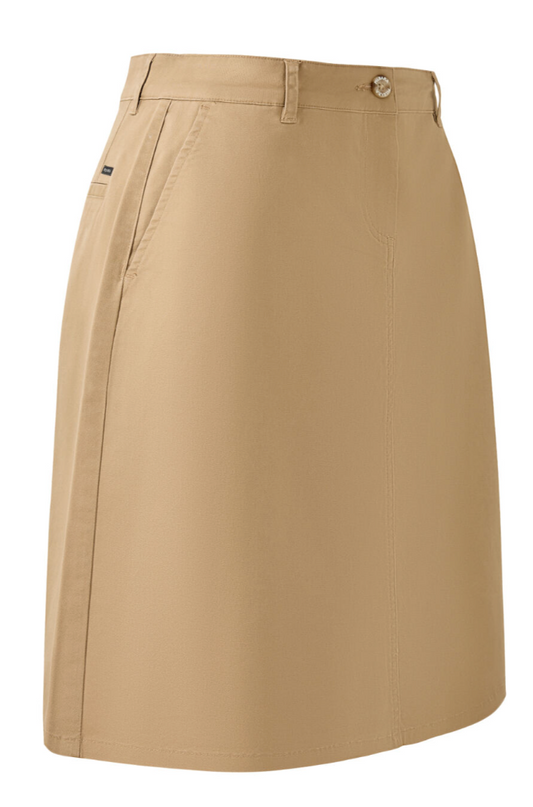 Pilbara - Womens Chino A-Line Skirt - Caramel