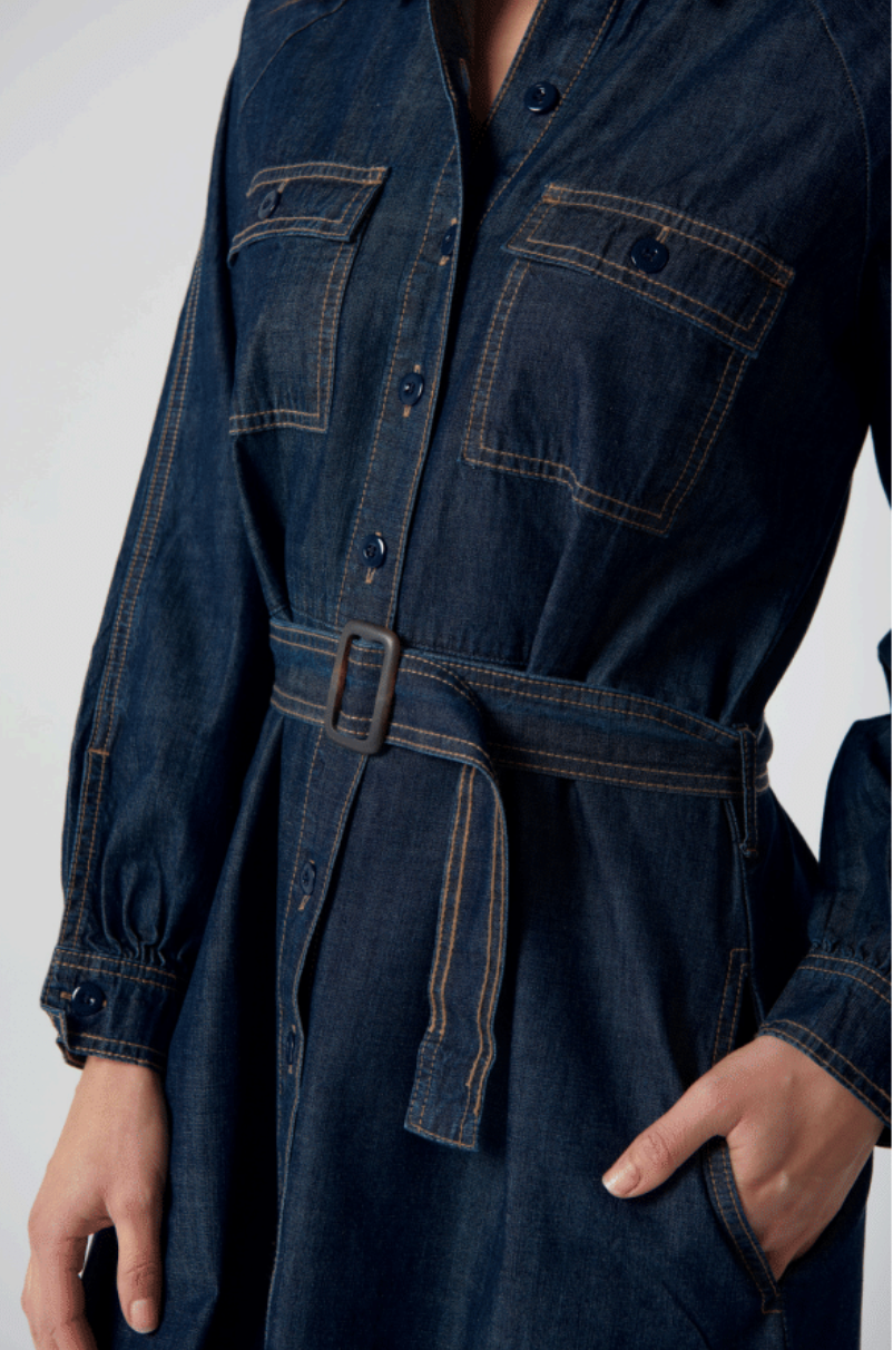 Goondiwindi Cotton - Stockman Denim Dress - Indigo Denim
