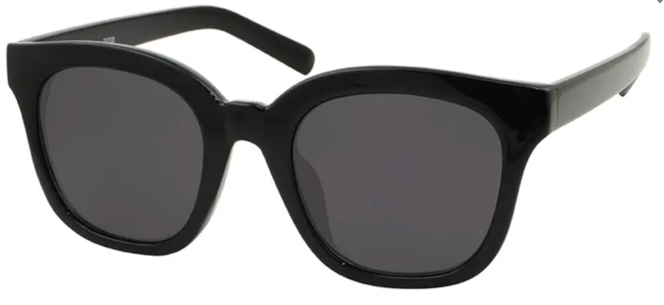 Unity - Retro Vintage Sunglasses - Black - 7576B