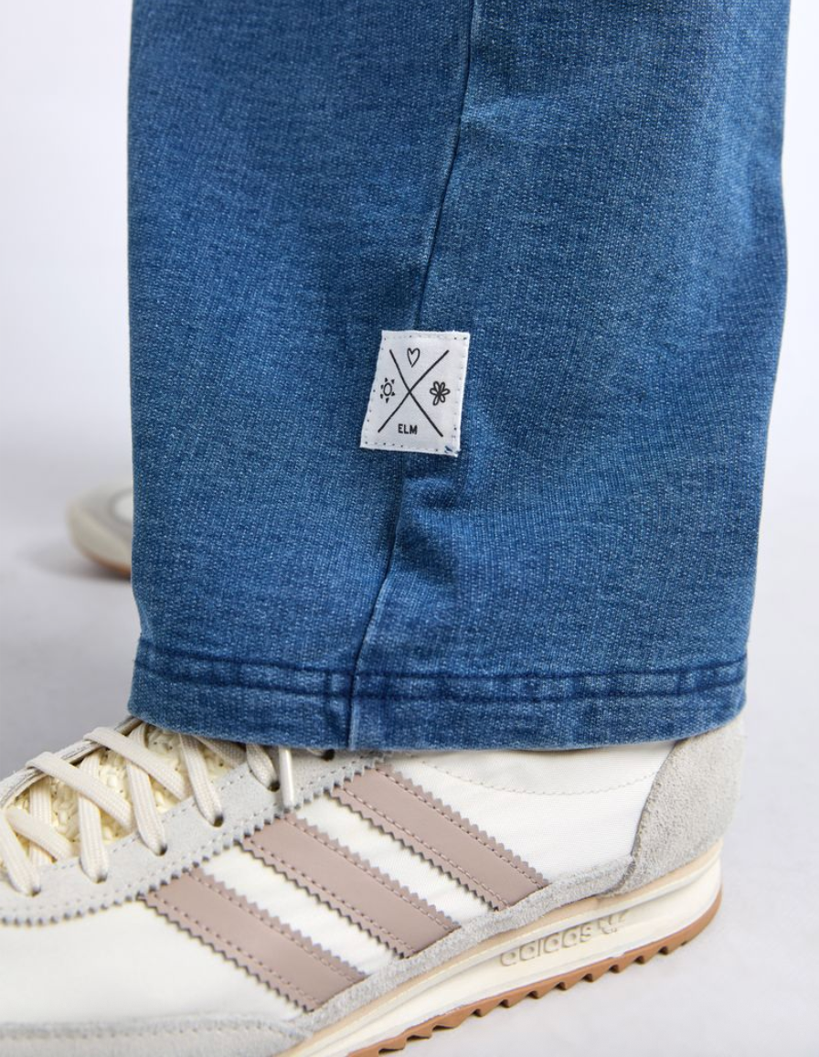 Elm Lifestyle - Valerie Track Pant - Blue Denim Look