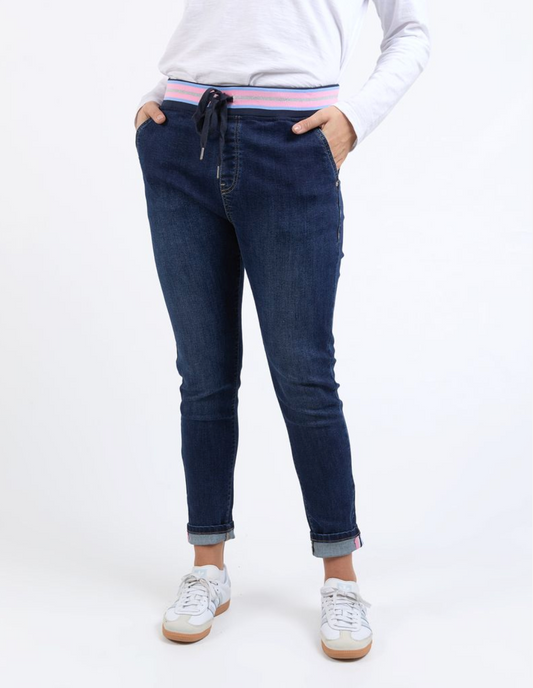 Elm Lifestyle - Melody Denim Jogger - Indigo Wash