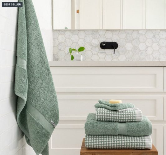 Canningvale - Royal Splendour Bath Towel - Eucalyptus